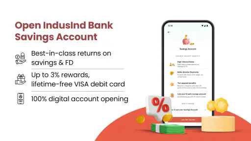 IndusInd Bank: Savings A/C, FD screenshot