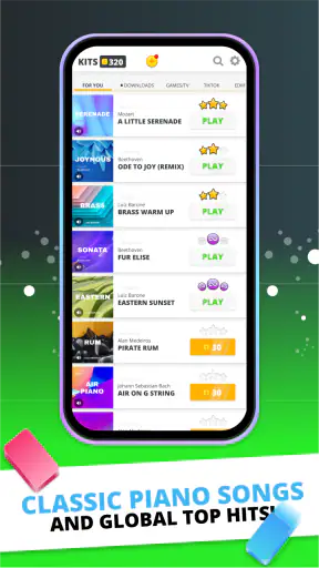 Infinite Tiles: EDM & Piano screenshot