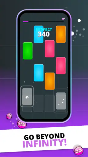 Infinite Tiles: EDM & Piano screenshot