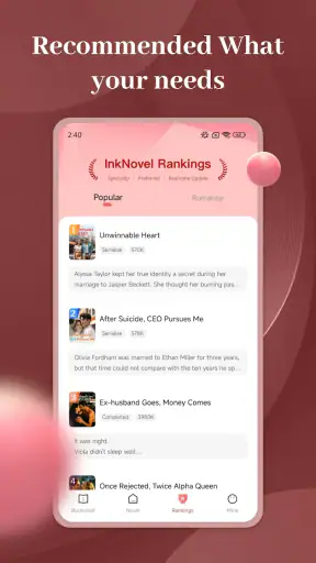 InkNovel screenshot