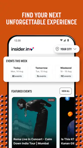 insider.in: Events Near You screenshot