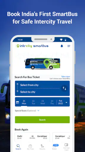 IntrCity - Book Bus Tickets screenshot
