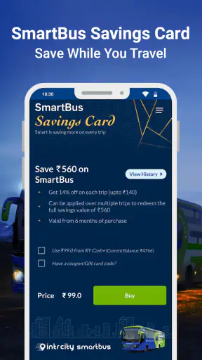 IntrCity - Book Bus Tickets screenshot