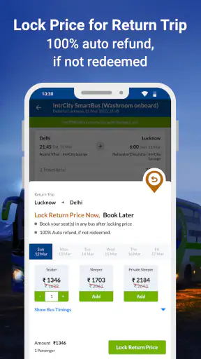 IntrCity - Book Bus Tickets screenshot