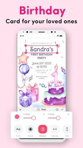Invitation Maker - Card Design screenshot