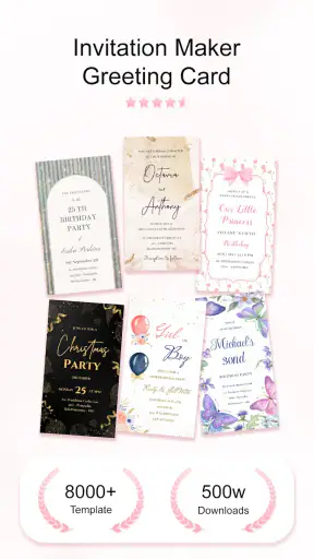 Invitation Maker Greeting Card screenshot