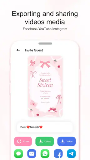 Invitation Maker Greeting Card screenshot