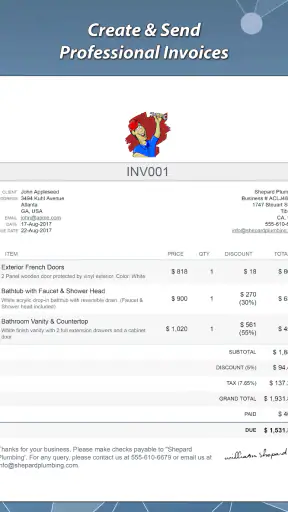 Invoice & Estimate Maker screenshot