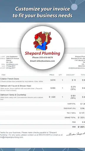 Invoice & Estimate Maker screenshot