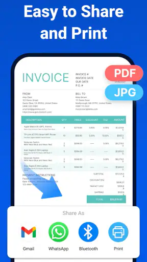 Invoice Maker with Template screenshot