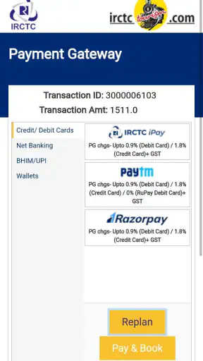 IRCTC Tourism screenshot