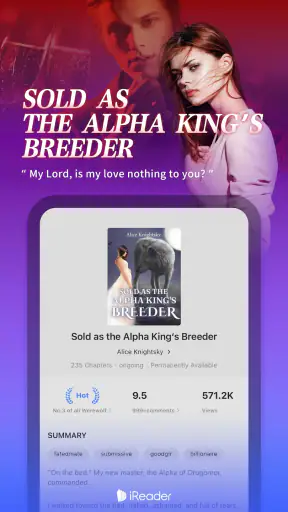 iReader-Novels, Romance Story screenshot