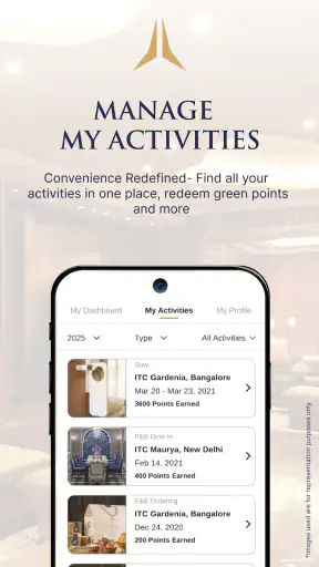 ITC Hotels screenshot