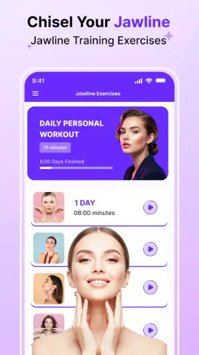 Jawline and Face Exercises screenshot