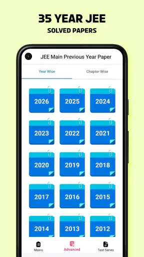 JEE Main Previous Year Paper screenshot