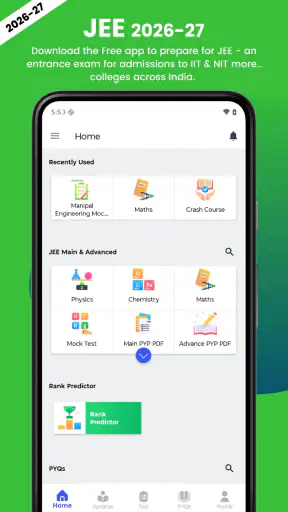 JEE Mains & JEE Advance 2027 screenshot