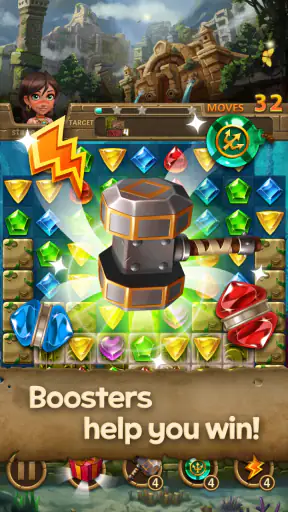 Jewels Atlantis: Puzzle game screenshot