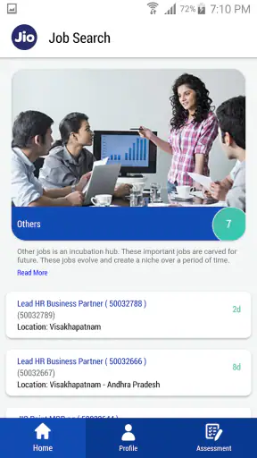 Jio Careers screenshot