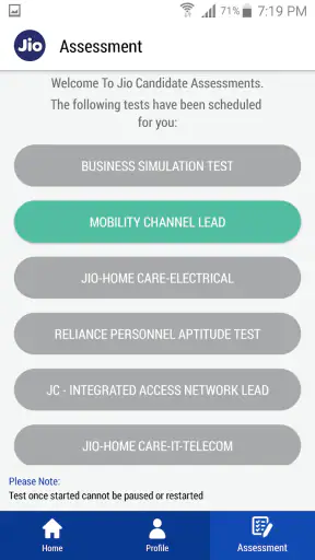 Jio Careers screenshot