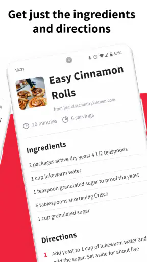 Just the Recipe: Easy Cooking screenshot