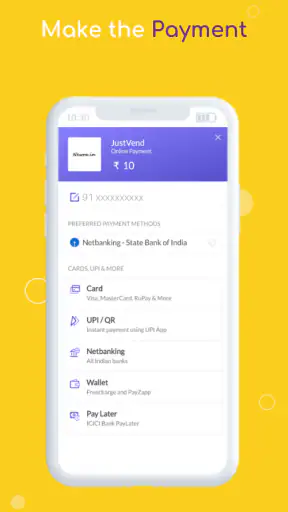 JustVend screenshot