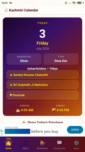 Kashmiri Calendar screenshot