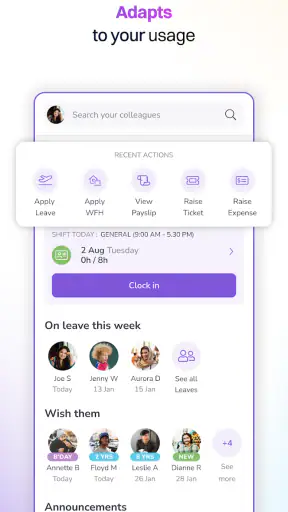 Keka HR screenshot