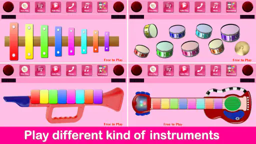 Kids Pink Piano screenshot