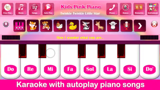 Kids Pink Piano screenshot