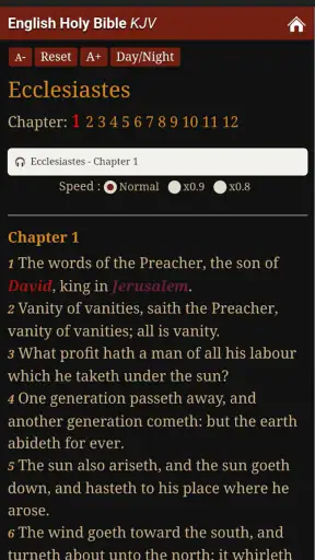 King James Audio - KJV Bible screenshot