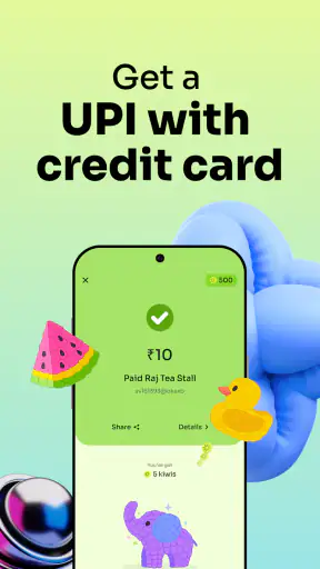 Kiwi: Cashback + UPI on Credit screenshot