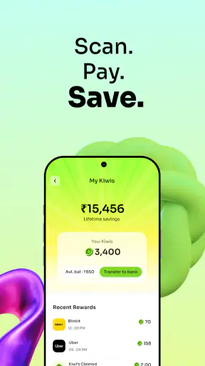 Kiwi: Cashback + UPI on Credit screenshot