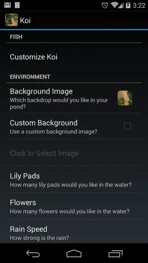 Koi Live Wallpaper screenshot