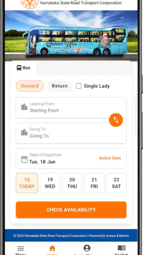 KSRTC AWATAR Booking App screenshot