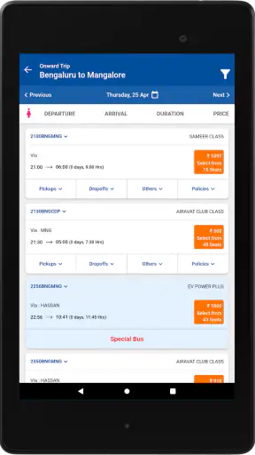 KSRTC AWATAR Booking App screenshot