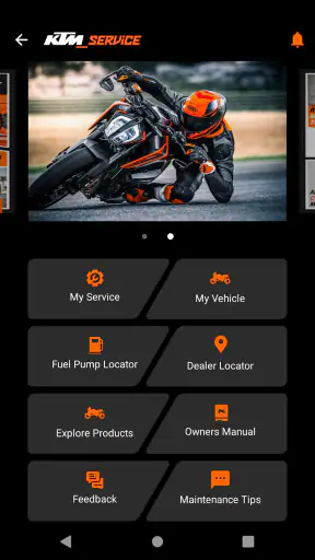 KTM India screenshot