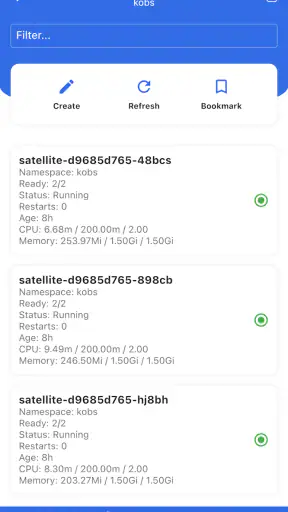 kubenav - Kubernetes Dashboard screenshot