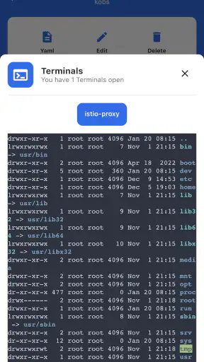 kubenav - Kubernetes Dashboard screenshot