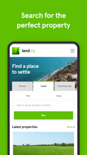 land.cy screenshot