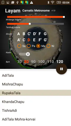 Layam - Carnatic Metronome screenshot