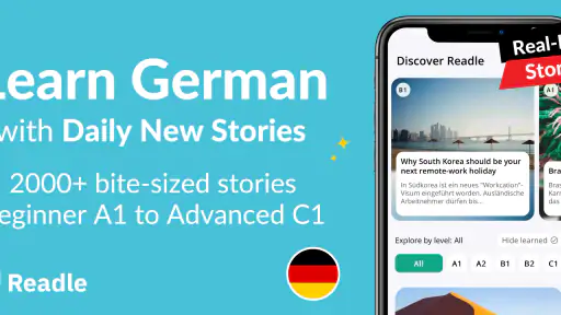 Learn German Daily with Readle screenshot