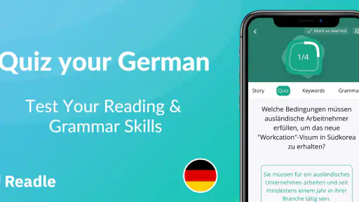 Learn German Daily with Readle screenshot