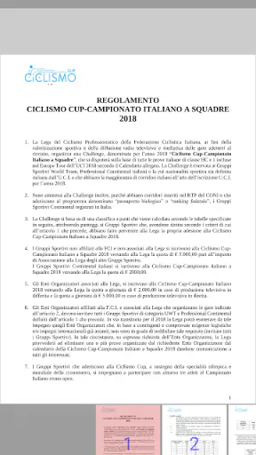 Lega Ciclismo Professionistico screenshot