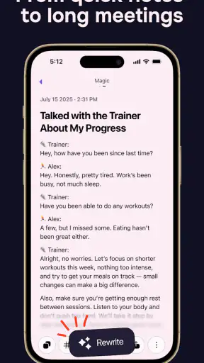 Letterly: Write by Voice & AI screenshot