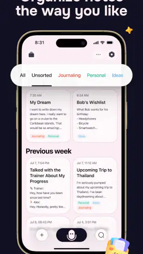 Letterly: Write by Voice & AI screenshot