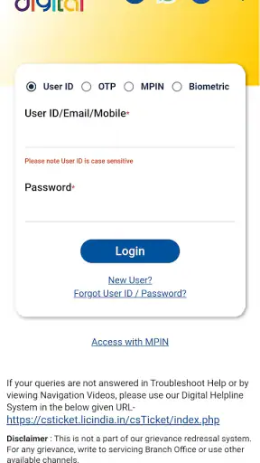 LIC Digital screenshot