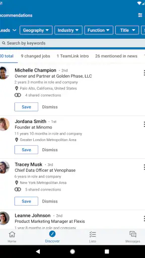 LinkedIn Sales Navigator screenshot