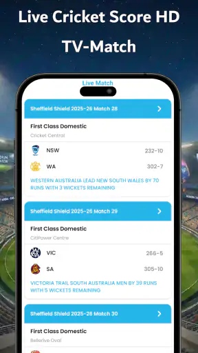 Live Cricket Score HD TV-Match screenshot