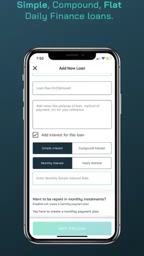 Loan Book & Interest Manager screenshot