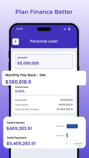 Loan, Finance & Bank Tracker screenshot